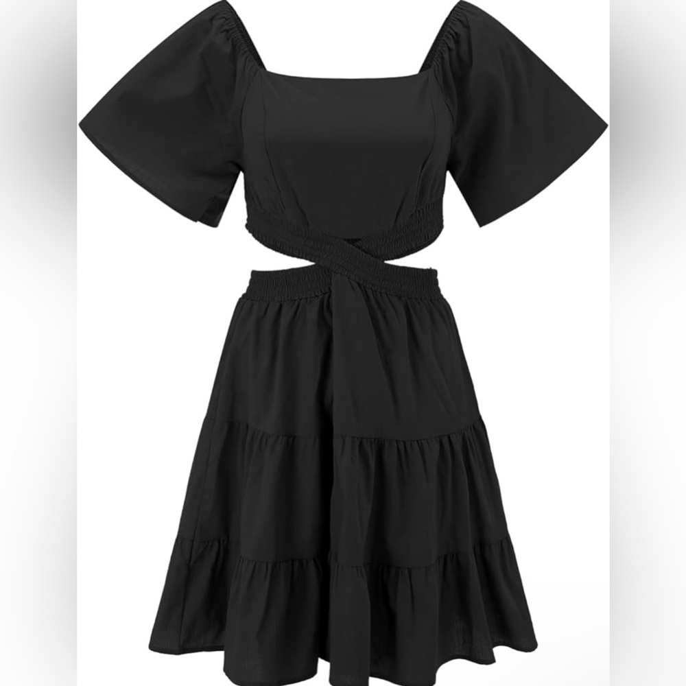 Unbranded Cut Out Black Dress